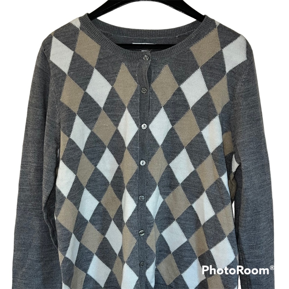 Croft & Barrow Argyle Sweater Size Petite Large